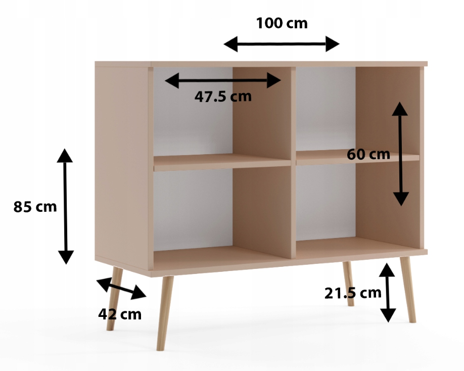 Komoda ROSE z drzwiczkami wymiary